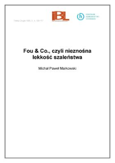 Fou & Co., czyli nieznośna lekkość szaleństwa