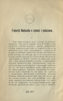 Fryderyk Nietzsche o Żydach i judaiźmie
