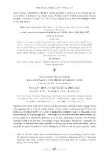 Między odą a instrukcją obsługi. Romantyzm i historia cywilizacyjna. Rec.: Wojciech Tomasik, "Romantycy i technika", Warszawa 2017