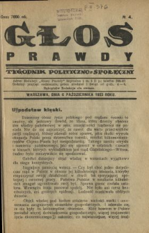 Głos Prawdy 1923 N.4