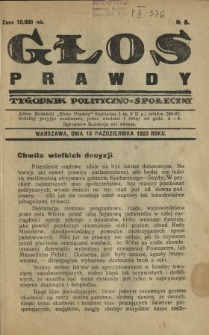 Głos Prawdy 1923 N.5