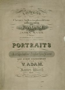 Portraits des chevaux anglais les plus célèbres litographiés par V. Adam d'apres James Ward