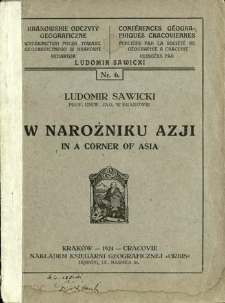 W narożniku Azji = In a corner of Asia