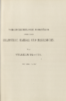 Vorgeschichtliche Denkmäler zwischen Helmstedt, Harbke und Marienborn von Wilhelm Blasius