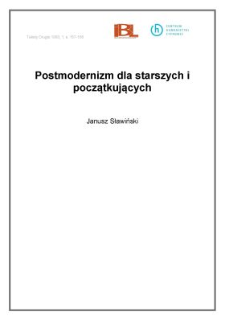 Postmodernizm dla starszych i początkujących