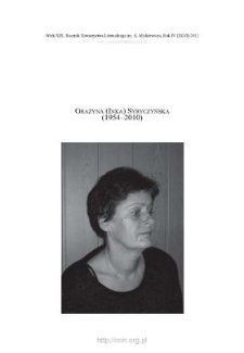 Grażyna (Inka) Syryczyńska (1954–2010)