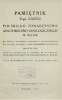 Strona tytułowa i errata [Pamiętnik II-go Zjazdu Polskiego Towarzystwa Anatomiczno-Zoologicznego w Wilnie]