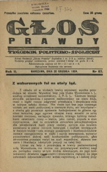 Głos Prawdy 1924 N.67