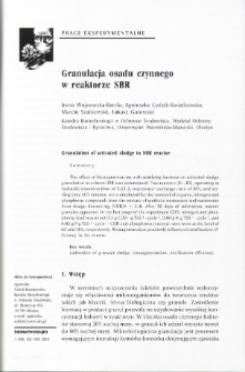 Granulation of activated sludge in SBR reactor