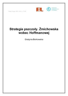 Strategia pszczoły. Żmichowska wobec Hoffmanowej