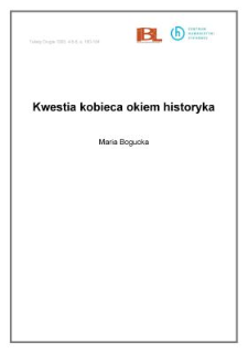 Kwestia kobieca okiem historyka