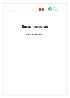 Sexual personae