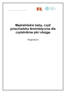 Mądralińskie baby, czyli przechadzka feministyczna dla czytelników płci obojga