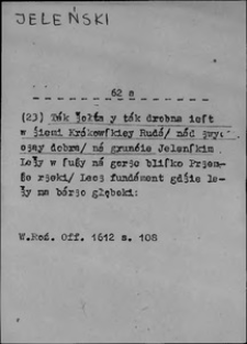 Kartoteka Słownika języka polskiego XVII i 1. połowy XVIII wieku; Jeleński - Jeszcze1