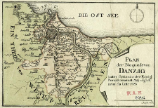Plan der Bloquade von Danzig unter Commando des König. Preuss General Maj. v. Egloffstein im Iahr 1783