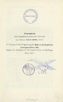 Neuroptera: Eine historisch - systematische Übersicht. II. Phylogenetische Umgrenzung der Echten Neuropteren: Neuropteroidea Hdl.