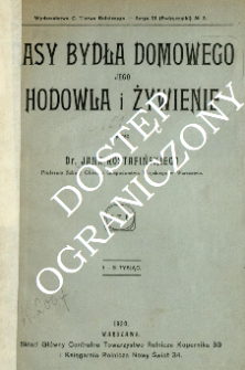 Rasy bydła domowego jego hodowla i żywienie