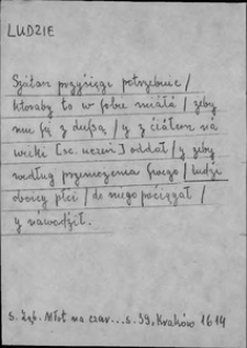 Kartoteka Słownika języka polskiego XVII i 1. połowy XVIII wieku; Ludzie2