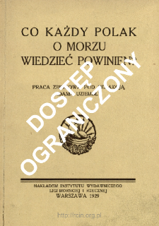 Co każdy Polak o morzu wiedzieć powinien? : praca zbiorowa