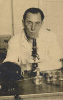 Jan Dembowski at the microscope