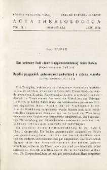 Ein seltener Fall einer Doppelmissbildung beim Hasen ( Lepus europaeus Pallas); Rzadki przypadek potworności podwójnej u zająca szaraka ( Lepus europaeus Pallas)