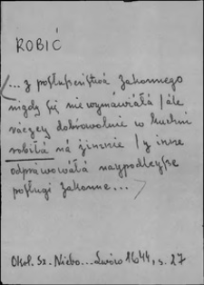 Kartoteka Słownika języka polskiego XVII i 1. połowy XVIII wieku; Robić2 - Rodzice