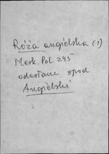 Kartoteka Słownika języka polskiego XVII i 1. połowy XVIII wieku; Róża - Ruchomosć