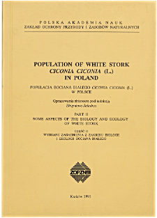 The breeding biology of White Stork Ciconia ciconia (L.) in the selected area of Southern Poland