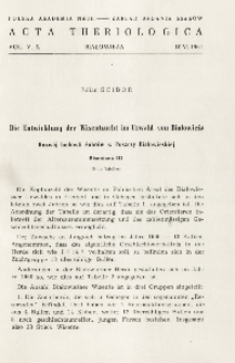 Bisoniana III. Die Entwicklung der Wisentzucht im Urwald von Białowieża; Bisoniana III. Rozwój hodowli żubrów w Puszczy Białowieskiej