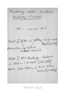 Kuchary-Skotniki I. Kartoteka powiatu zakroczymskiego w średniowieczu. Kartoteka Słownika historyczno-geograficznego Mazowsza w średniowieczu