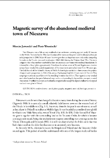 Magnetic survey of the abandoned medieval town of Nieszawa