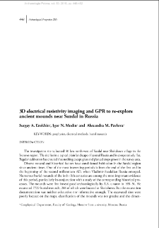 3D electrical resistivity imaging and GPR to re-explore ancient mounds near Suzdal in Russia