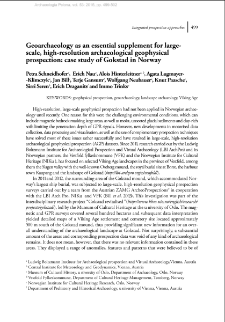 Geoarchaeology as an essential supplement for largescale, high-resolution archaeological geophysical prospection: case study of Gokstad in Norway