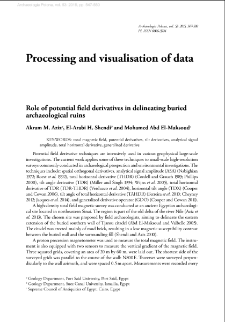 Role of potential field derivatives in delineating buried archaeological ruins