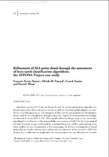 Refinement of ALS point cloud through the assessment of bare-earth classification algorithms: the AYPONA Project case study
