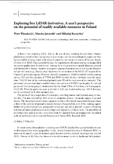 Exploring free LiDAR derivatives. A user’s perspective on the potential of readily available resources in Poland