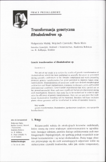 Genetic transformation of Rhododendron sp.