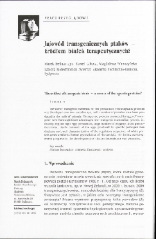 The oviduct of transgenic birds - a source of therapeutic proteins?