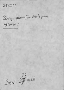 Kartoteka Słownika języka polskiego XVII i 1. połowy XVIII wieku; Zgrzać - Ziemek