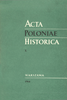 Acta Poloniae Historica T. 10 (1964), Comptes rendus