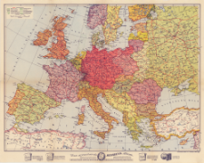 Ravensteins übersichtskarte von Europa 1:8 500 000