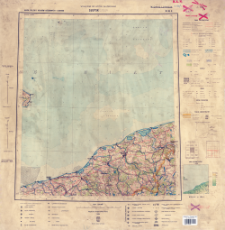 Mapa Polski i krajów ościennych 1:500 000. Słupsk (Stolp) N-33-II