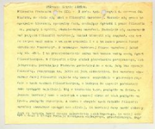 Filozofia w XIX w. 2. Filozofia francuska wieku XIX. Półrocze letnie 1903/4. 2 godz.[iny] tyg.[odniowo]