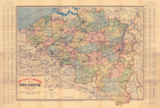 Carte politique et administrative de la Belgique : échelle 1/320,000