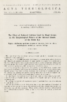 The effect of reduced calcium level in blood serum on the morphological picture of the adrenal glands of the white rat; Wpływ obniżonego poziomu wapnia w surowicy krwi na obraz morfologiczny nadnerczy szczura białego