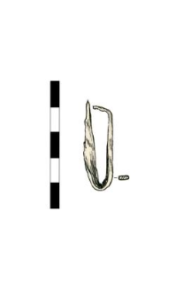 Artifact, bent, fragment