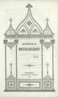 Alleluja : rocznik religijny 1843