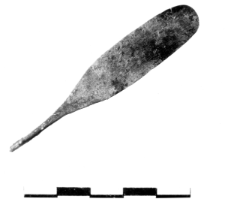leaf-shaped pin fragment (Miernów) - chemical analysis