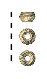 spindle whorl, clay