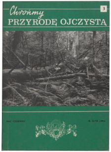 Chrońmy Przyrodę Ojczystą Tom 47 z. 3 (1991)